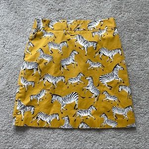 Zebra Print Skirt!